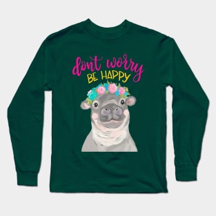 Happy Hippo Long Sleeve T-Shirt